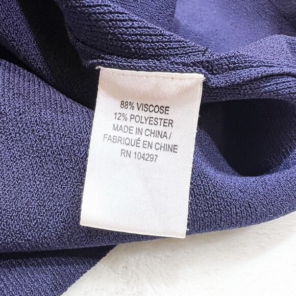 Milly Italian Structured Shift Dress Navy Blue Sz S - Picture 8 of 13